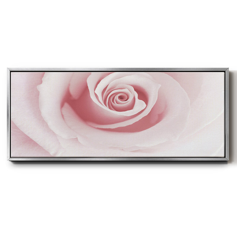 Rose Embrace- Framed Canvas, 20" H x 50" W