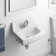 Greenwich Vitreous China Rectangular Wall Mount Bathroom Sink with Overflow