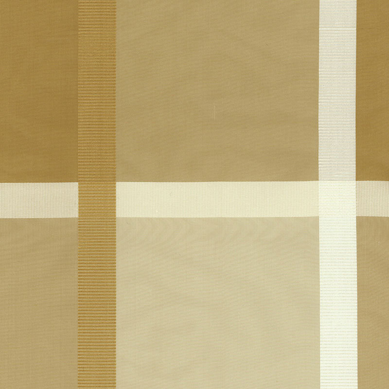 Surat Silk Plaid Fabric, Champagne