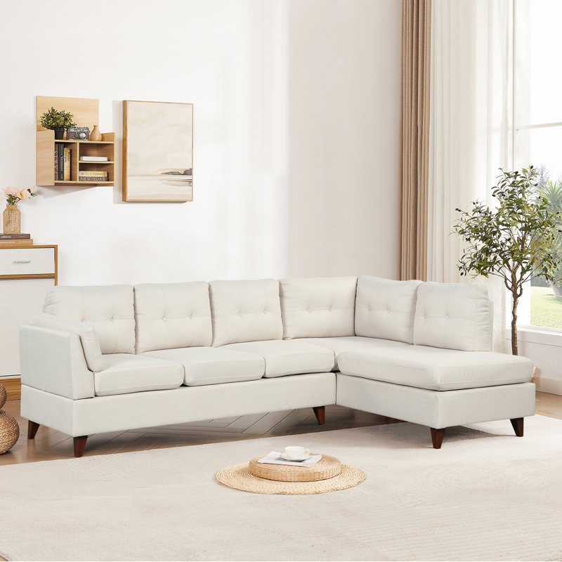 Canapé modulaire Giavonnie, Lin beige