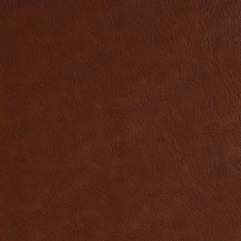 Upholstered Round Ottoman, Light Brown