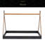 Lit double pleine grandeur avec structure triangulaire