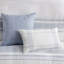 Housse de couette en coton double / grand - 5 pièces avec housse et taies décoratives Oreillers décoratifs Lavable à la machine Rayures de couleur contrastante Style moderne Fermeture à boutons superposés Coloré-120478321