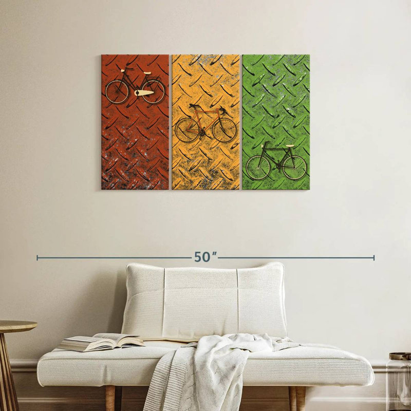 Mehar Bicycle Set, 24" H x 38" W
