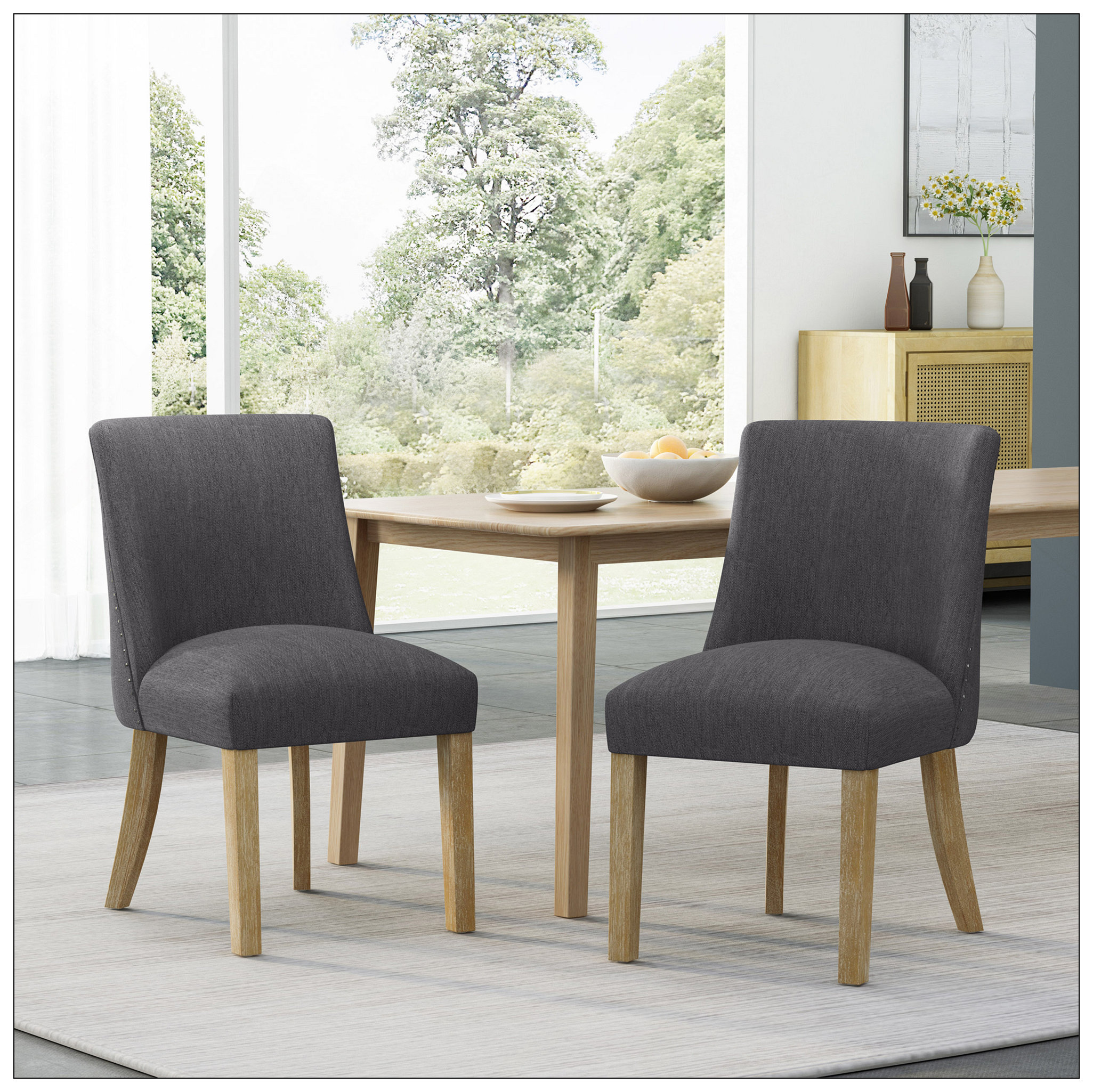 Corrigan Studio® Elegant Stackable Dining Chair With Premium Materials ...