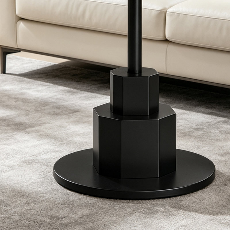 Coffee Table, 21.65" H x 19.68" W x 19.68" D, Black