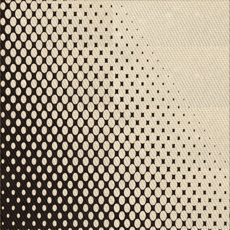 Performance Wool Polka Dots Indoor Rug, Square 7' x 7'