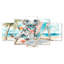 «Cute Koala Beach Relaxing - Coastal Animal», ensemble d'art sur toile