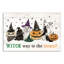 «Witch Way to Treats», reproduction sur toile