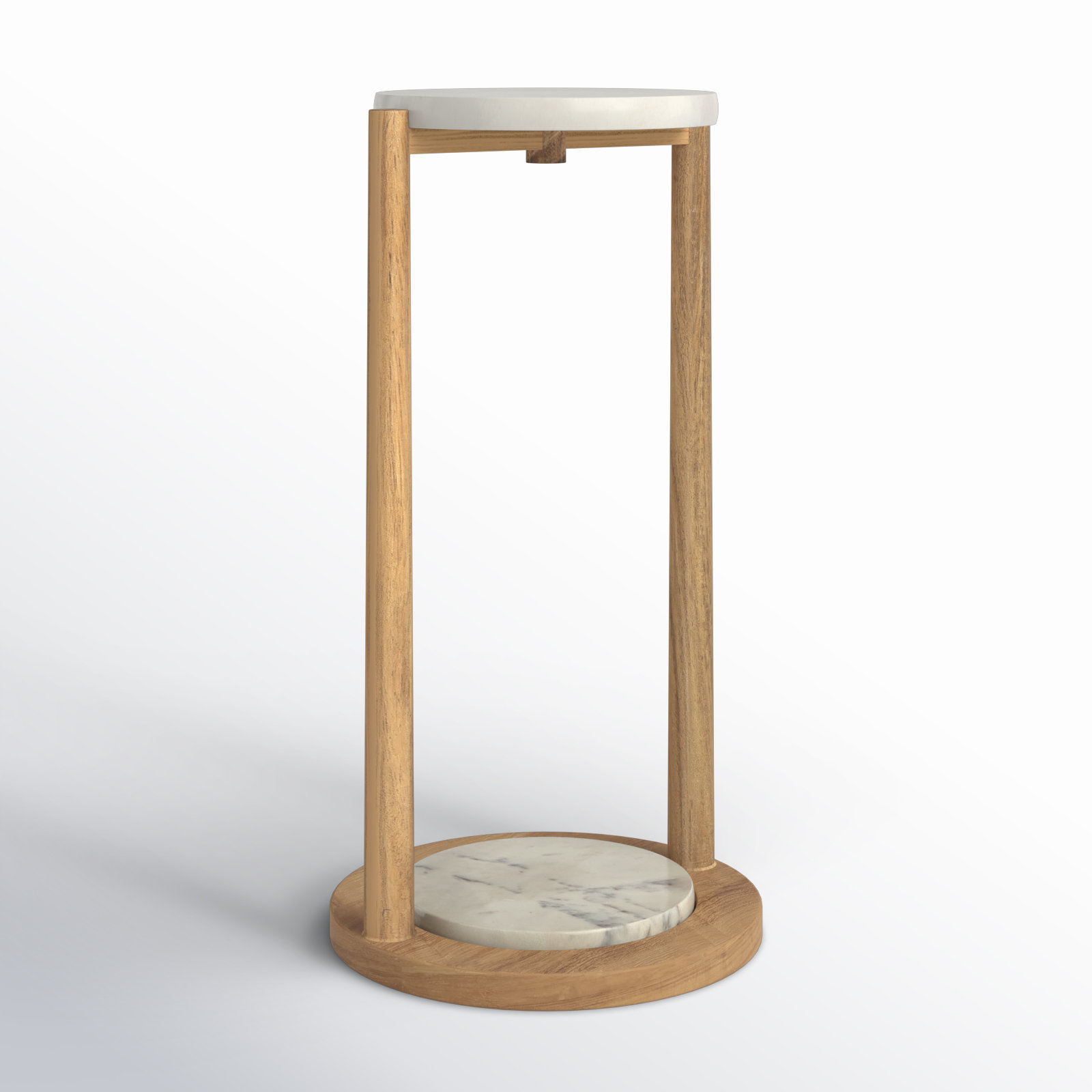 Kamba End Table, White