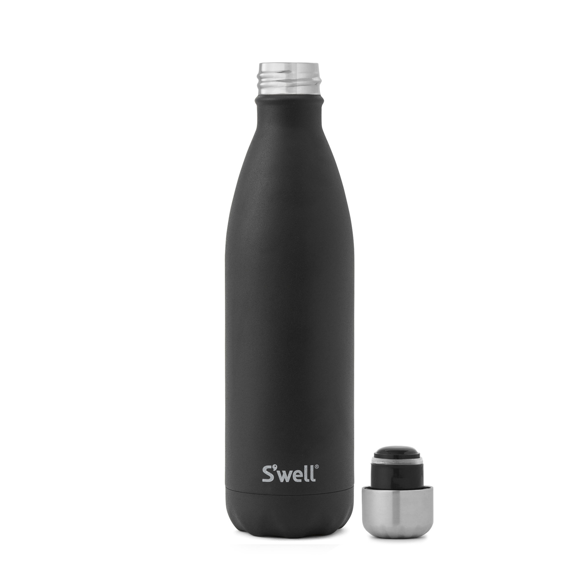 S'well Stainless Steel Triple-Layered Vacuum-Insulated Water Bottle, 25.oz, Onyx