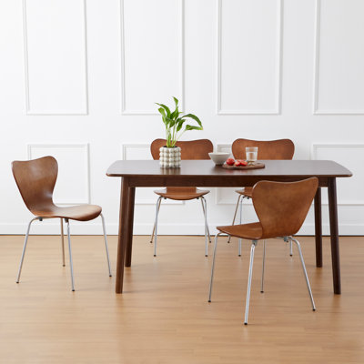 Kazmirci 4 - Person Solid Wood Solid Wood Top Four Leg Dining Set