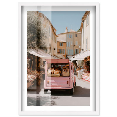 Crossing Cuisine Shadowbox Print Travel Photography Prints by Notoriart, White Frame, 25 x 37