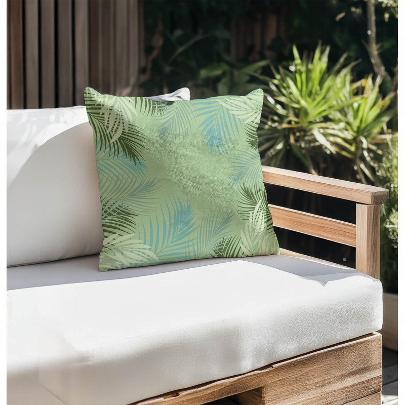 Palm Outdoor Pillow, 16"H x 16"W