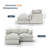 Rinny 82'' Upholstered Sofa, Cloud Sofa, Modular Sectional Sofa L-shape Couch for Living Room-410842574
