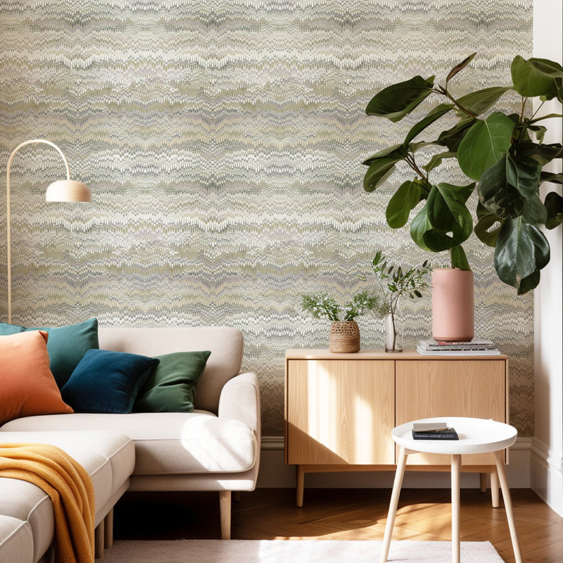 Stonewashed -Sage Taupe Wallpaper