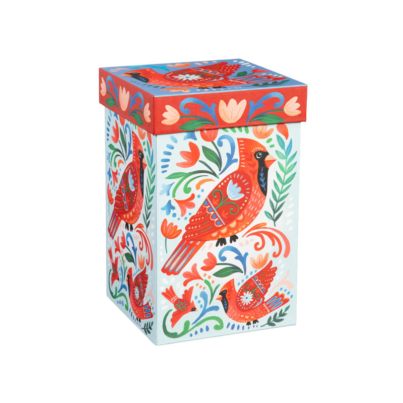 Cardinal Folk Ceramic Perfect Cup, 17oz, Gift Box