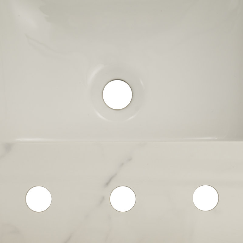 Calacatta Nowy Marble Bathroom Vanity Top with White Undermount Sink