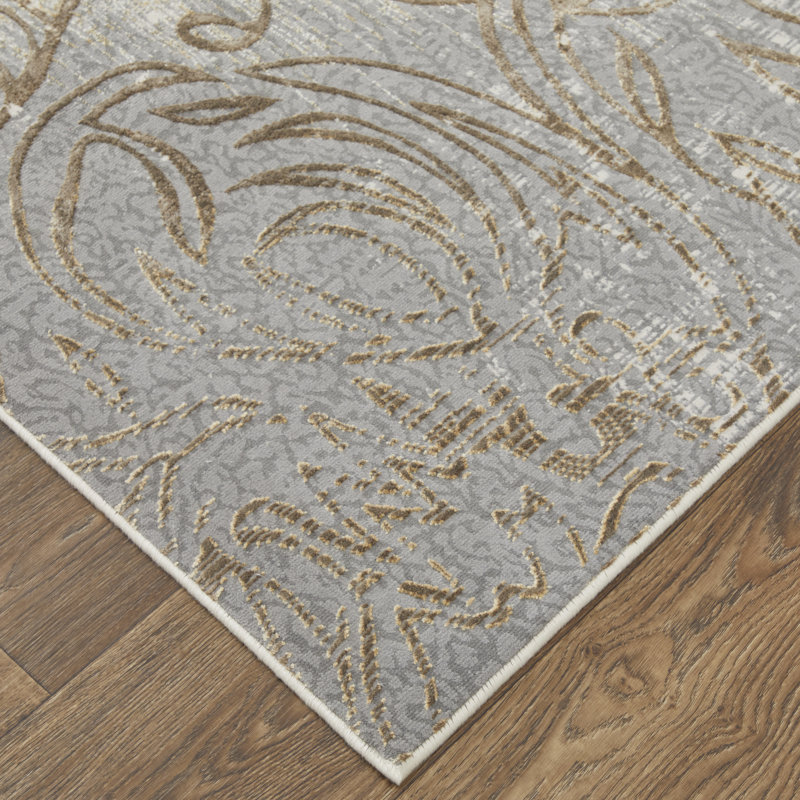 Neoma Viscose Floral Indoor Rug, Runner 2'6" x 8'