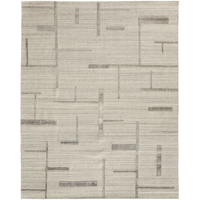 Thom Filicia Geometric Area Rug in Ivory, Rectangle 8' x 10'