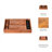 Tic-Tac-Toe Game Wood Mango Wood Casual Style Decorative Accent for Home Office Bedroom or Living Room Use - 2" Brown