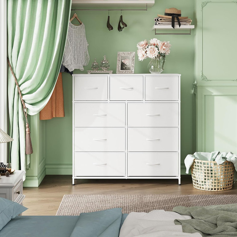 Commode 9 tiroirs en tissu