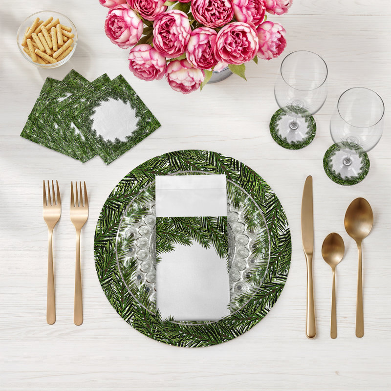 Vegan Leather Round Placemats
