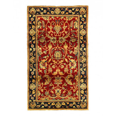 Red Fine Hand Knotted Augra 3'x5'