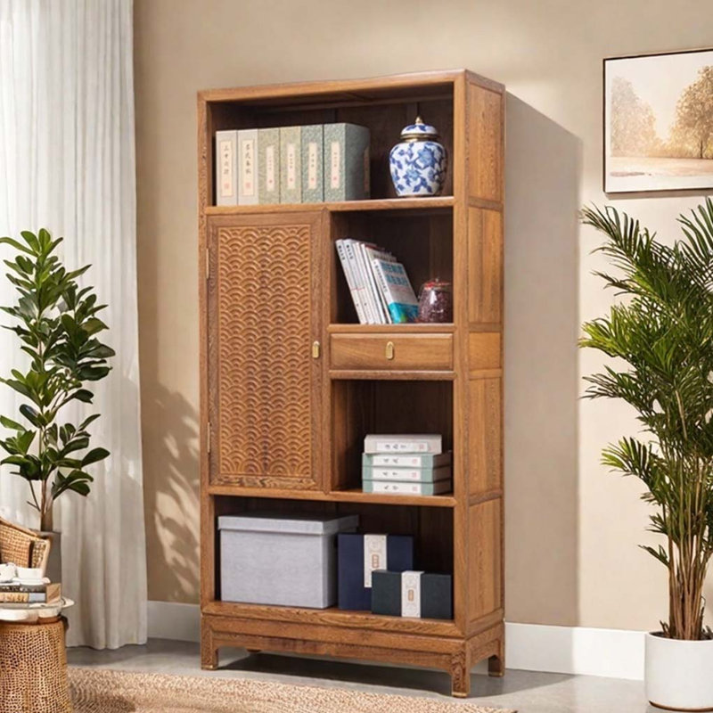 Bibliothèque de rangement en bois massif de haute qualité