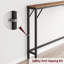 Table de canapé étroite 5,9 po, console Skinny avec rangement, table de canapé mince derrière le salon, le vestibule, le couloir, le vestibule - brun rustique-1832728937-1832728939-1832728941