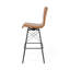 Diaw Swivel Upholstered Stool with Metal Frame-62173289-62173291