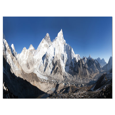 « mount everest glacier panorama », reproduction de photo sur toile tendue