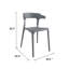 Chaise d'appoint empilable d'extérieur Felix-48462482