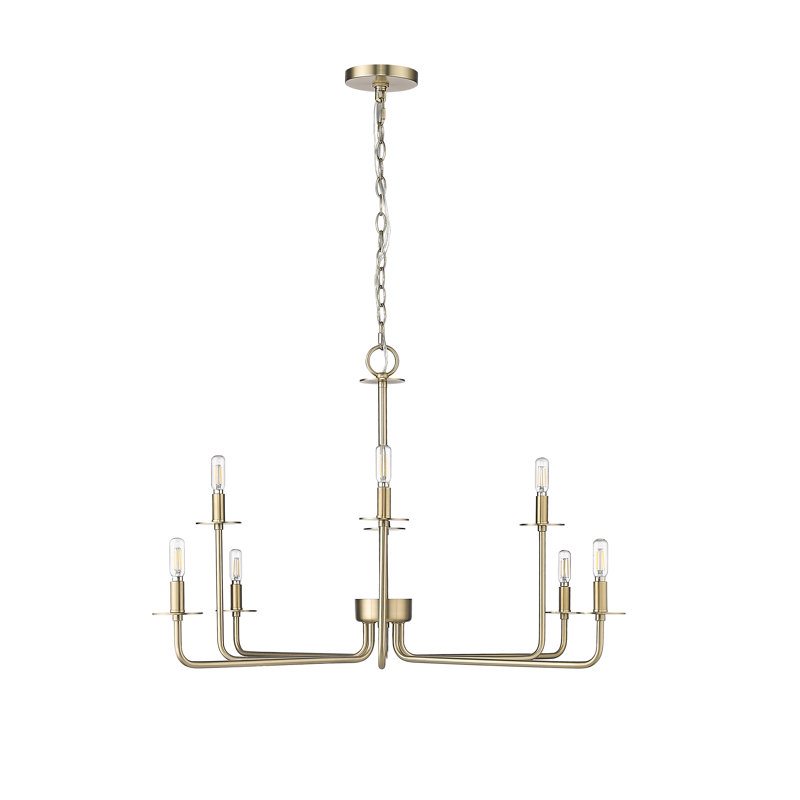 Marceline 8 - Light 37.25" Wide Dimmable Classic / Traditional Chandelier, Modern Gold