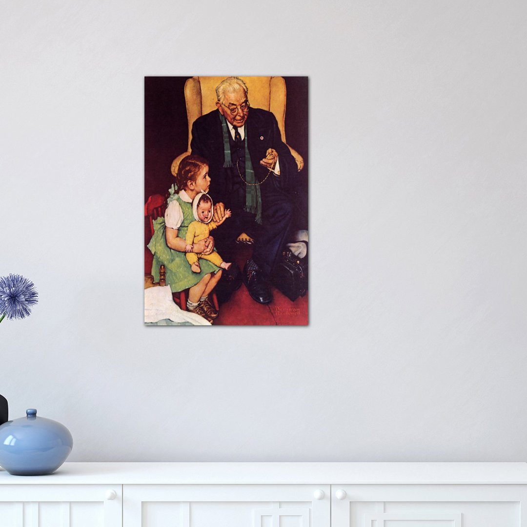" Doctor And Doll " by Norman Rockwell Painting Print Vault W Artwork