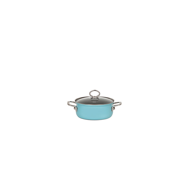 Riess Kelomat Kristallblau Saute Pan, 9 cm H x 28 cm W x 21.7 cm D