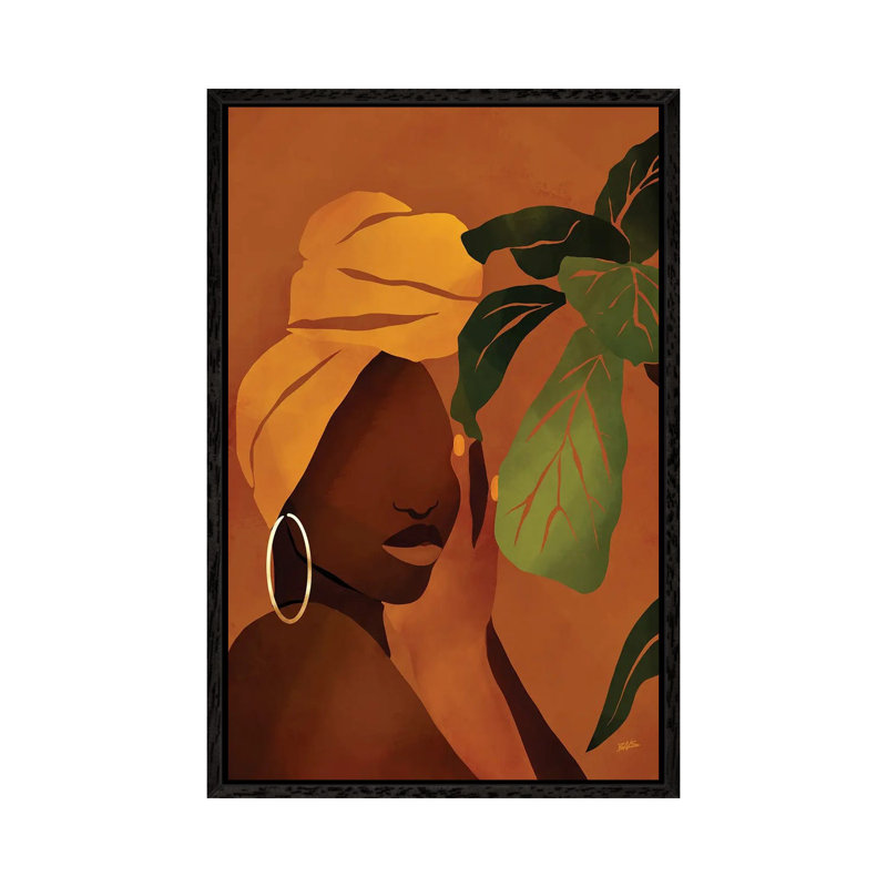 August by Bria Nicole - Print on Canvas, 101.6 cm H x 66.04 cm W, Black Framed