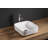Elanti 15.5'' White Ceramic Square Bathroom Sink
