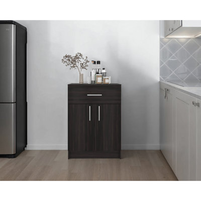 Wenge 2-Door Kitchen Pantry