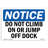 OSHA Notice - NOTICE Do Not Climb On Or Jump Off Dock Sign