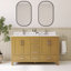 Meuble-lavabo double 72 po avec comptoir en granit blanc-1181787208-1181787210