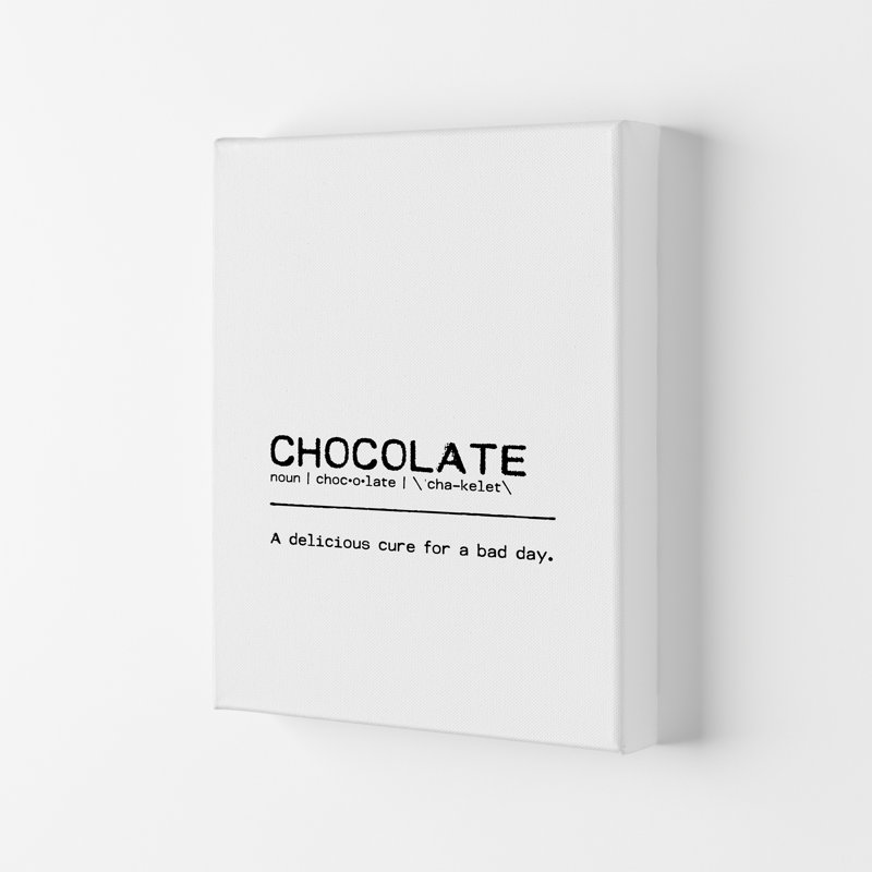Chocolate Cure - Print, 59.4cm H x 42cm W x 4cm D, Wrapped Canvas