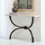 Teton Console-Bronze w/Travertine Top