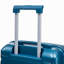 14 "/ 20" 2 pièces / ensemble dans un bagage à roulettes en ABS, avec serrure à combinaison, étui à cosmétiques 14 "(bleu foncé)