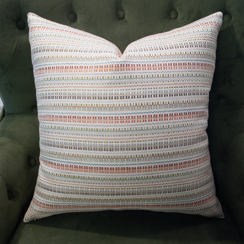 Assortiment de coussins décoratifs rayés rose et vert Thomas Collection®, Rectangle 12"H x 25"W