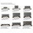 Microsuede Wall Paneling in Gray