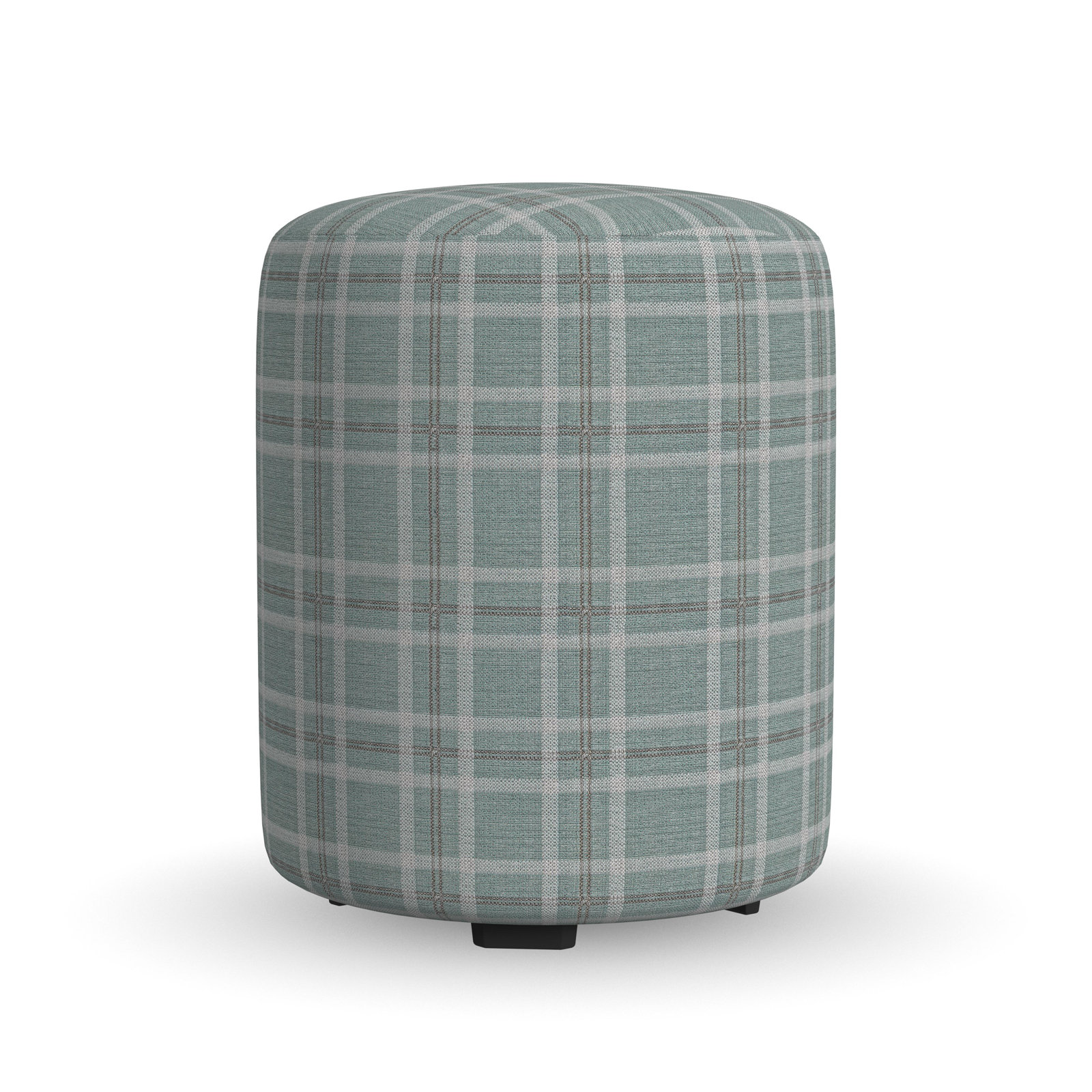 Birchbrook Upholstered Ottoman, Teal Polypropylene/Olefin