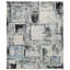 Handmade Silk and Wool Abstract Area Rug-1322651773