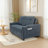 53.2'' Small Loveseat Pull-Out Sofa Bed - Adjustable Backrest-34823145