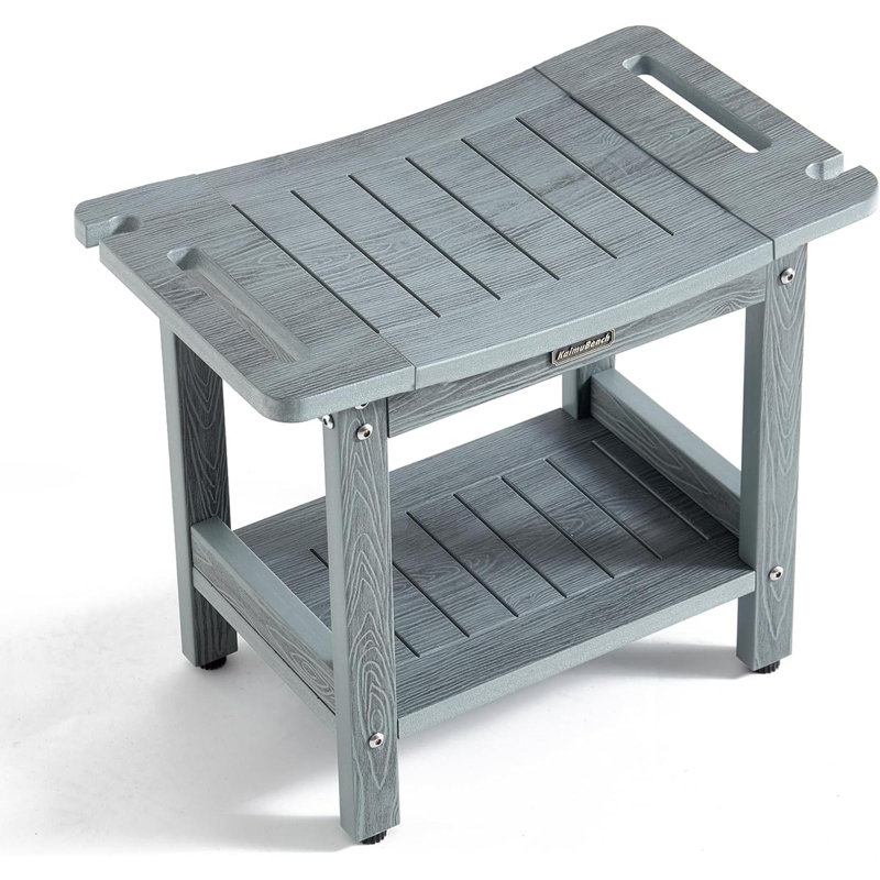 Banc de douche Mohit, Gris